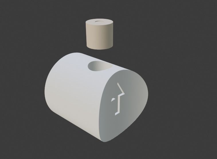 Frosted spray sanitizer bottle Low-poly 3D model_17