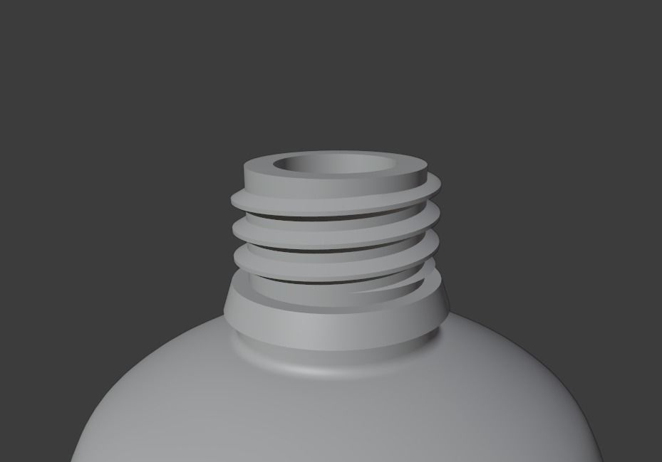 Frosted spray sanitizer bottle Low-poly 3D model_7