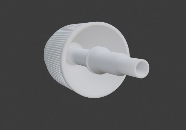 Frosted spray sanitizer bottle Low-poly 3D model_2