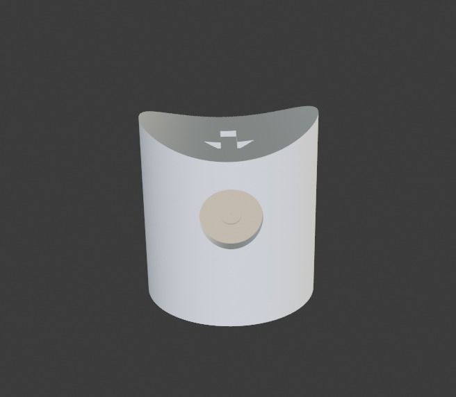 Frosted spray sanitizer bottle Low-poly 3D model_15