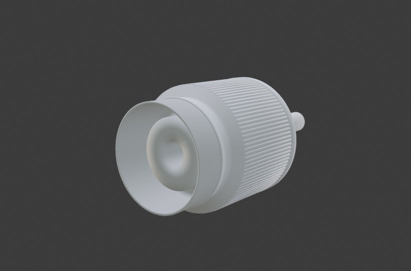 Frosted spray sanitizer bottle Low-poly 3D model_3