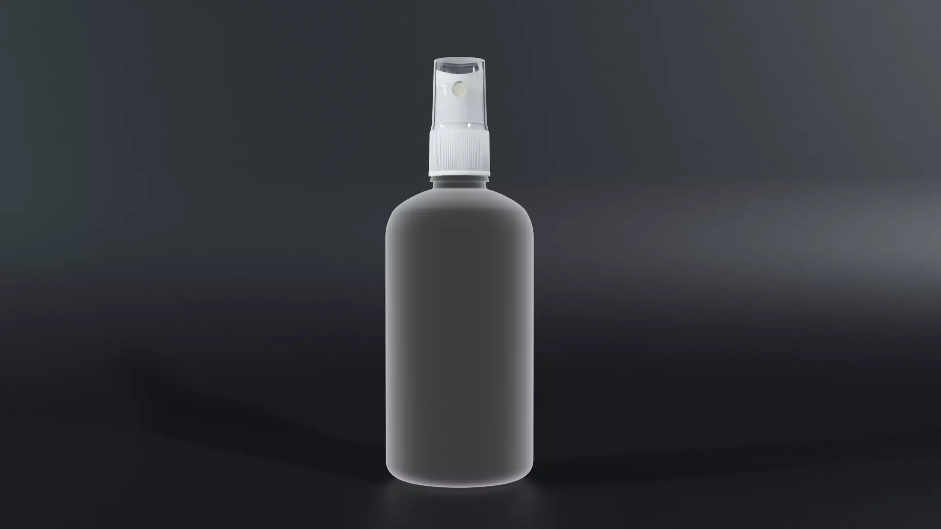 Frosted spray sanitizer bottle Low-poly 3D model_1