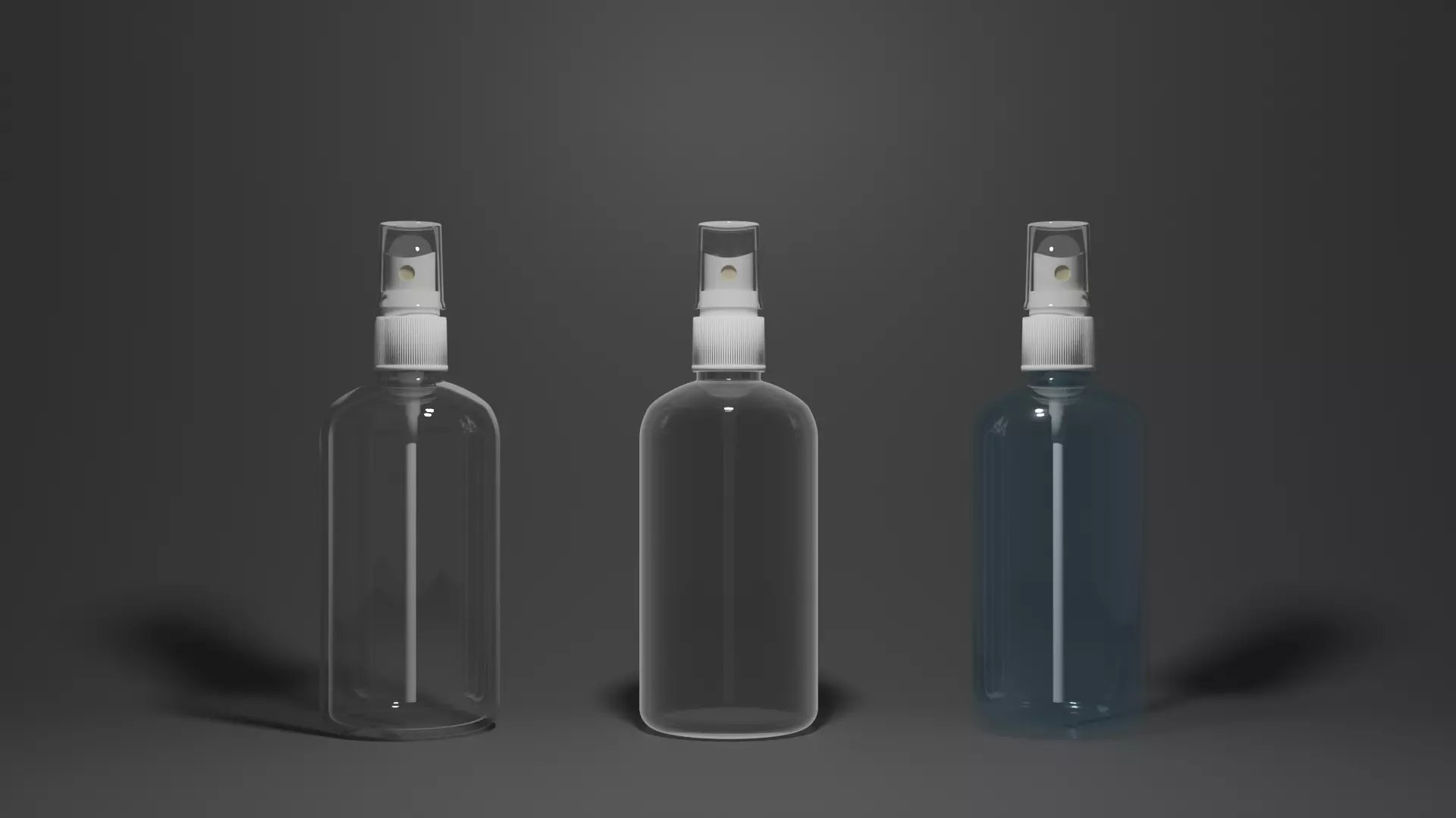 Frosted spray sanitizer bottle Low-poly 3D model_0