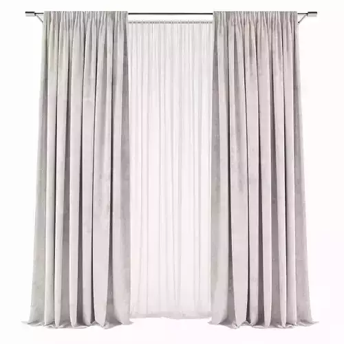 Curtains531 curtain Low-poly 3D model