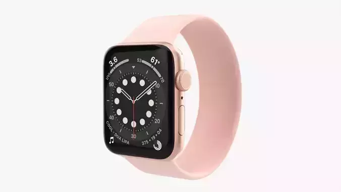 Apple Watch Series 6 silicone solo loop gold
