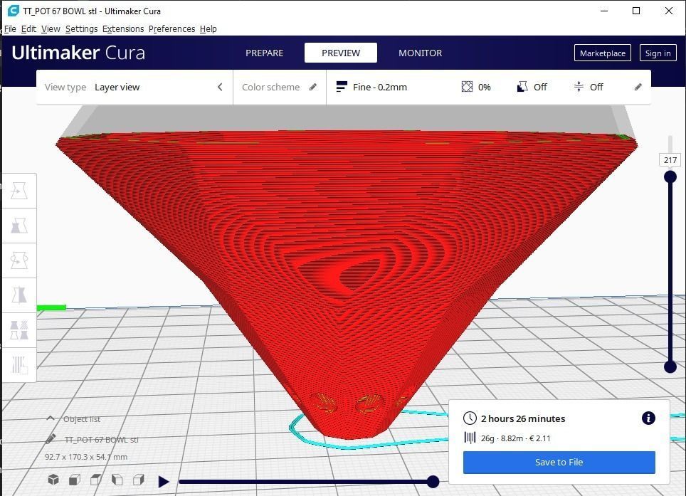plant pot with drain 67 3D print model_14