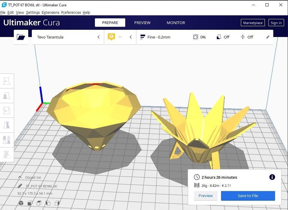 plant pot with drain 67 3D print model_13