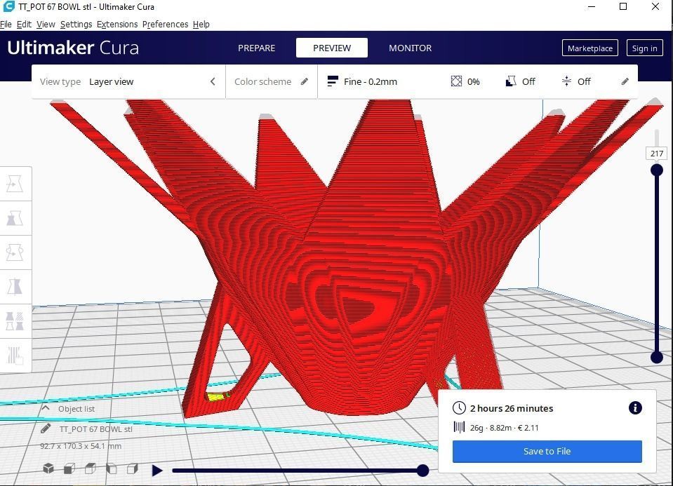 plant pot with drain 67 3D print model_15