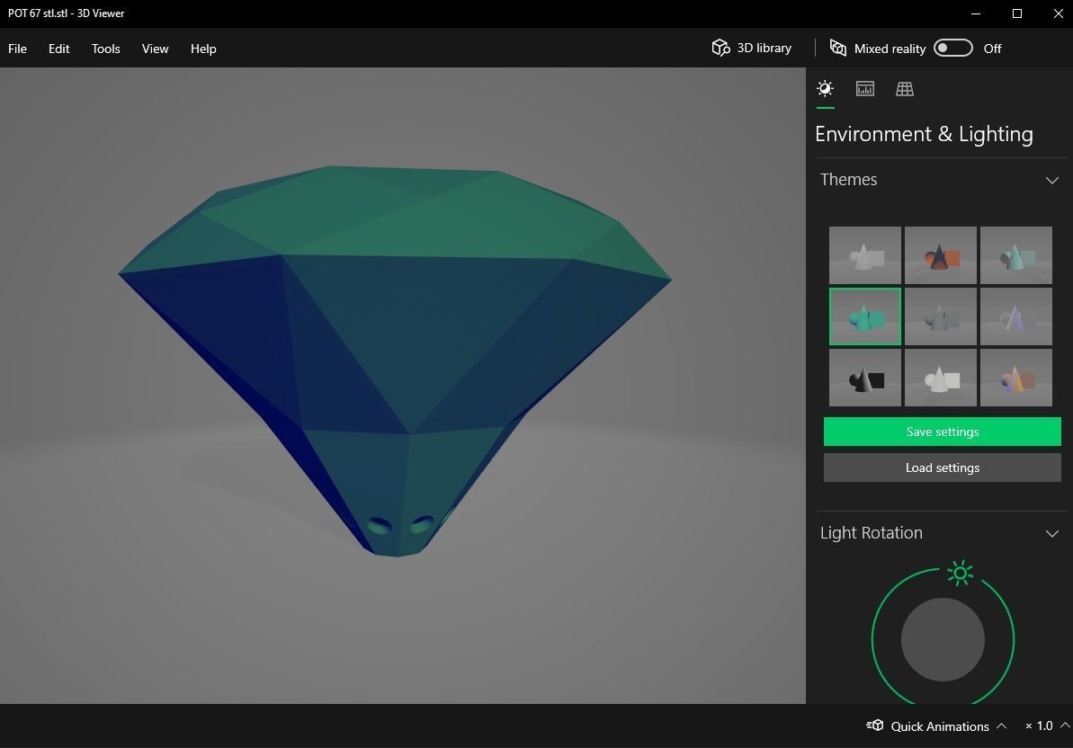 plant pot with drain 67 3D print model_18
