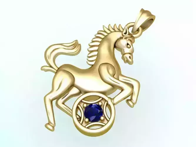 Horse Pendant - Horse Jewelry - N409