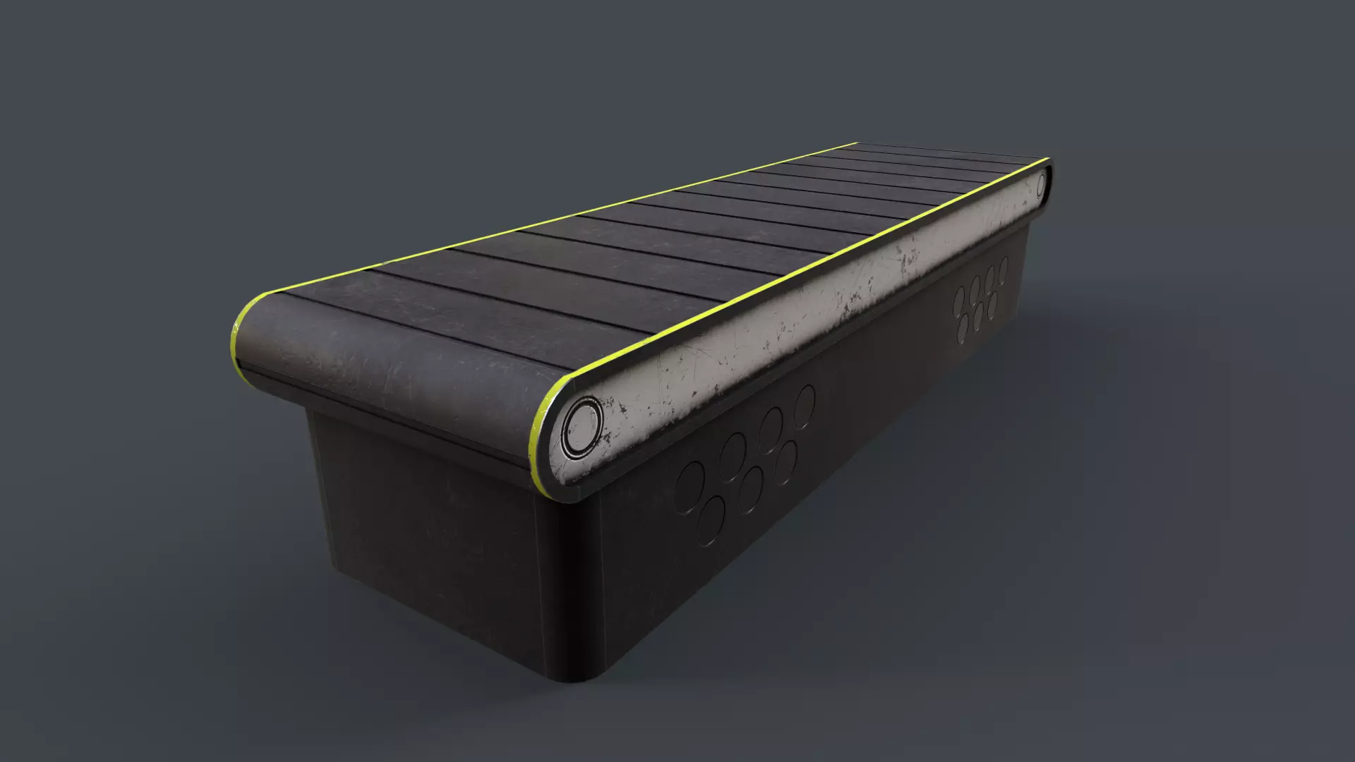 Production Line v4 Low-poly 3D model_0