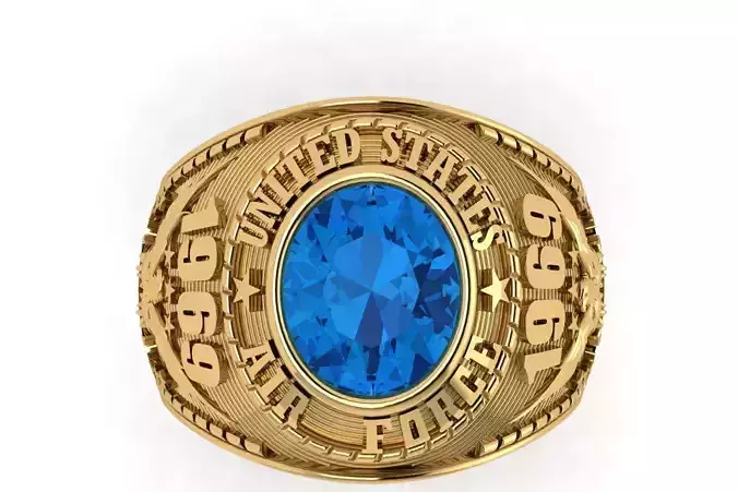 rings united states of america ring with sapphire