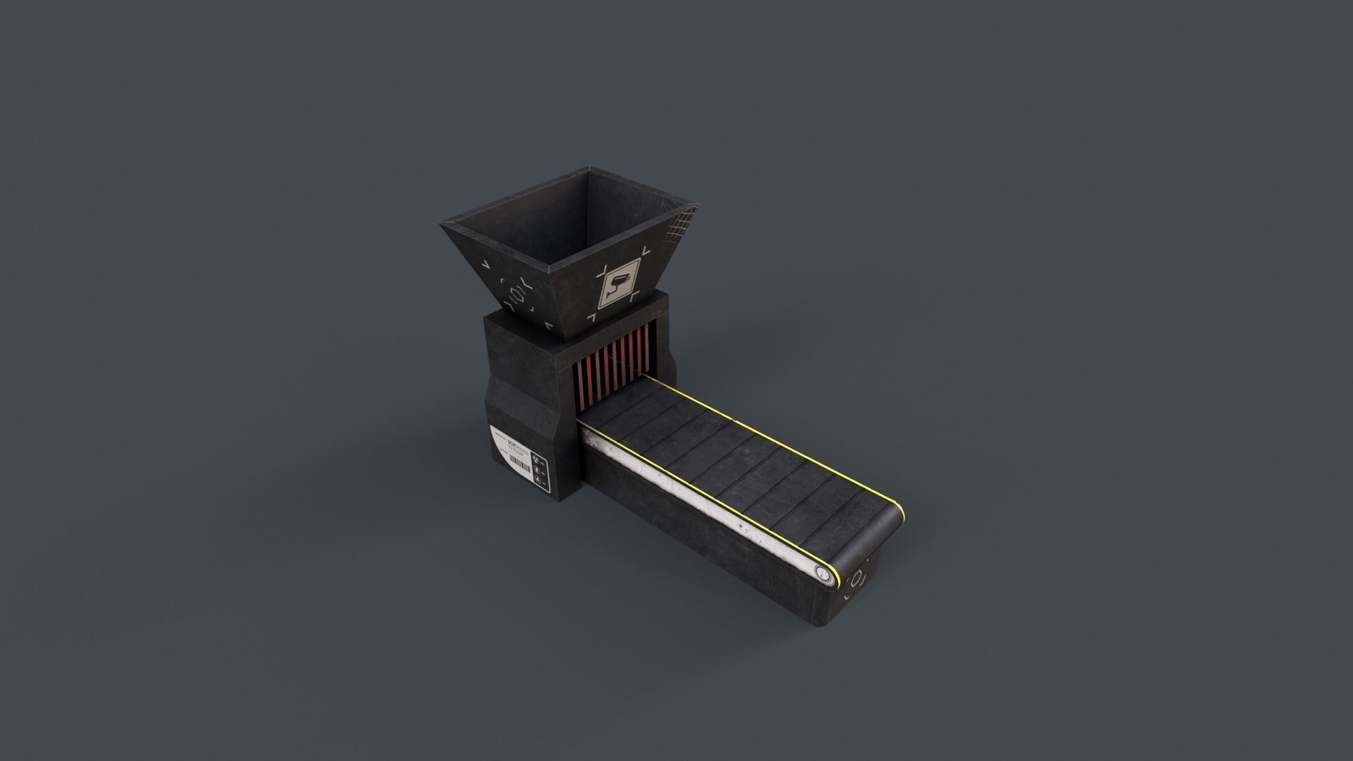 Production Line V5 Low-poly 3D model_7