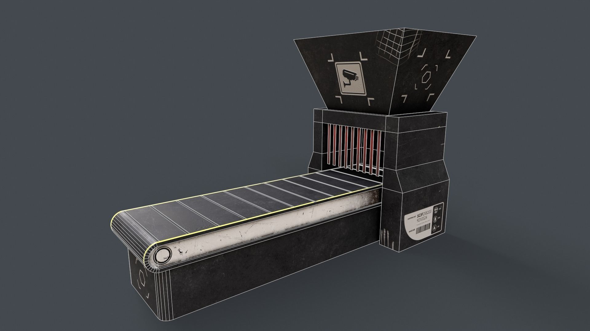 Production Line V5 Low-poly 3D model_9