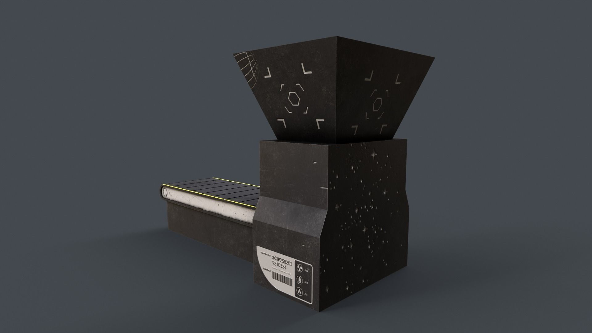 Production Line V5 Low-poly 3D model_3