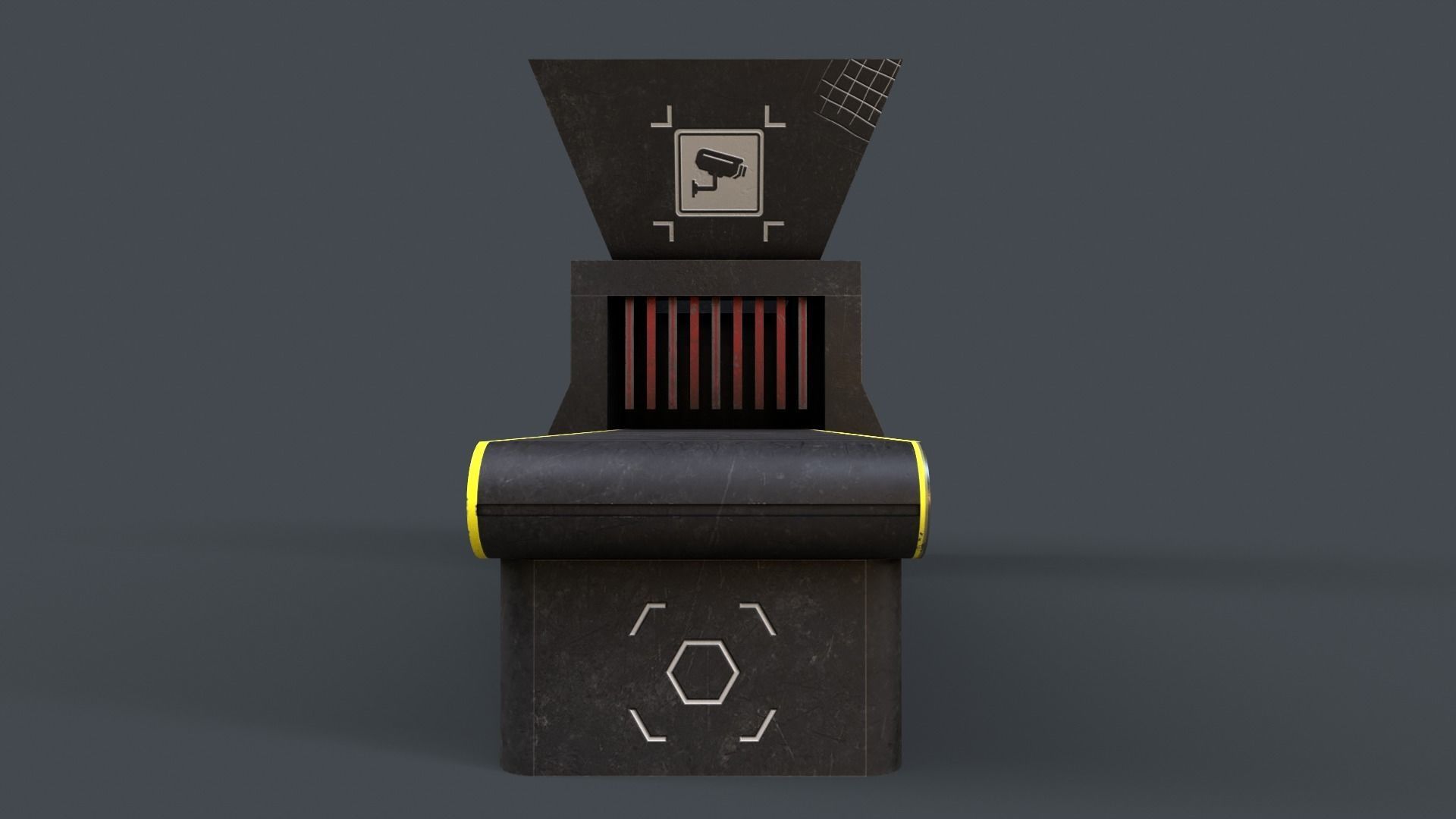 Production Line V5 Low-poly 3D model_6