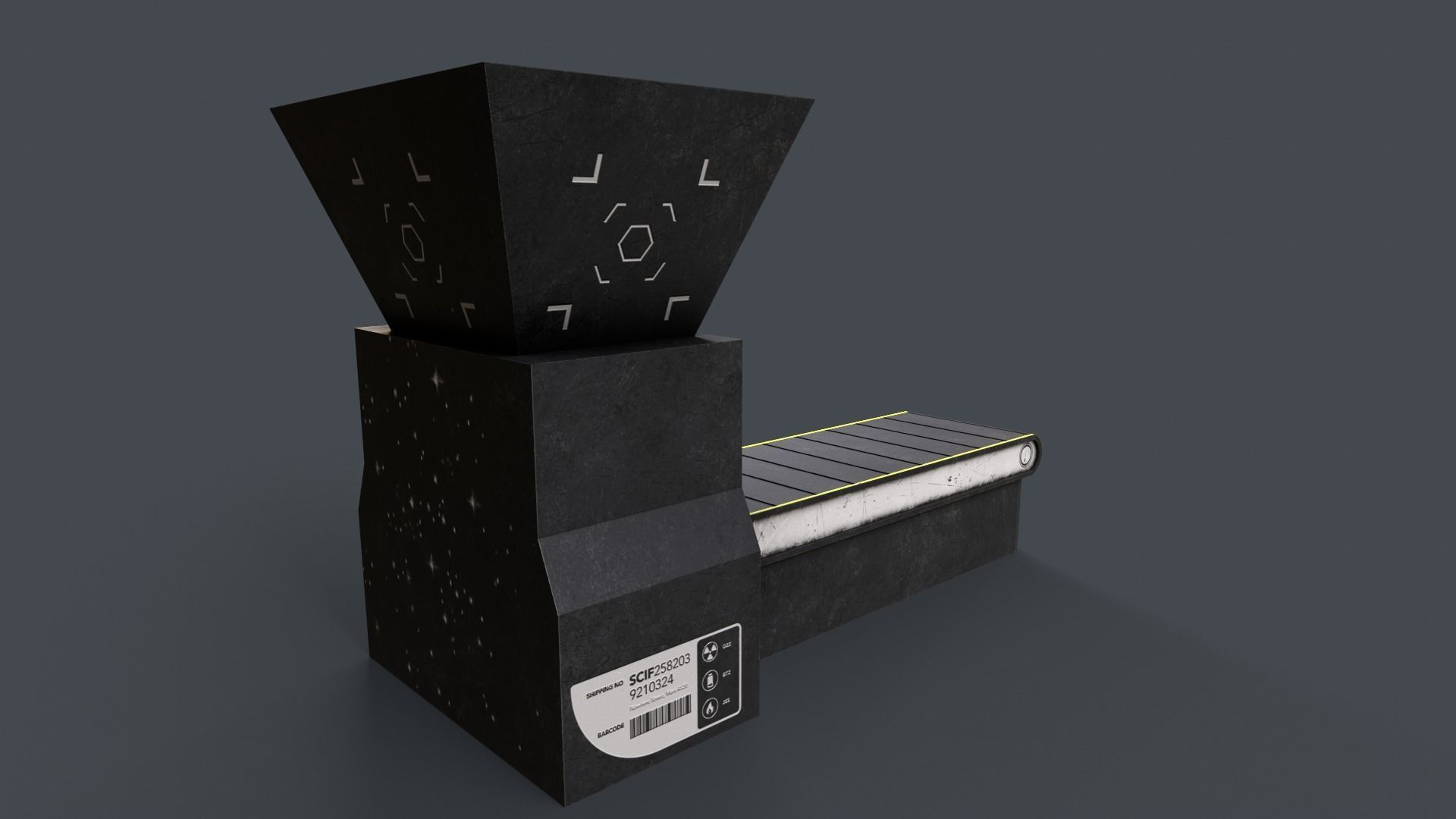 Production Line V5 Low-poly 3D model_4