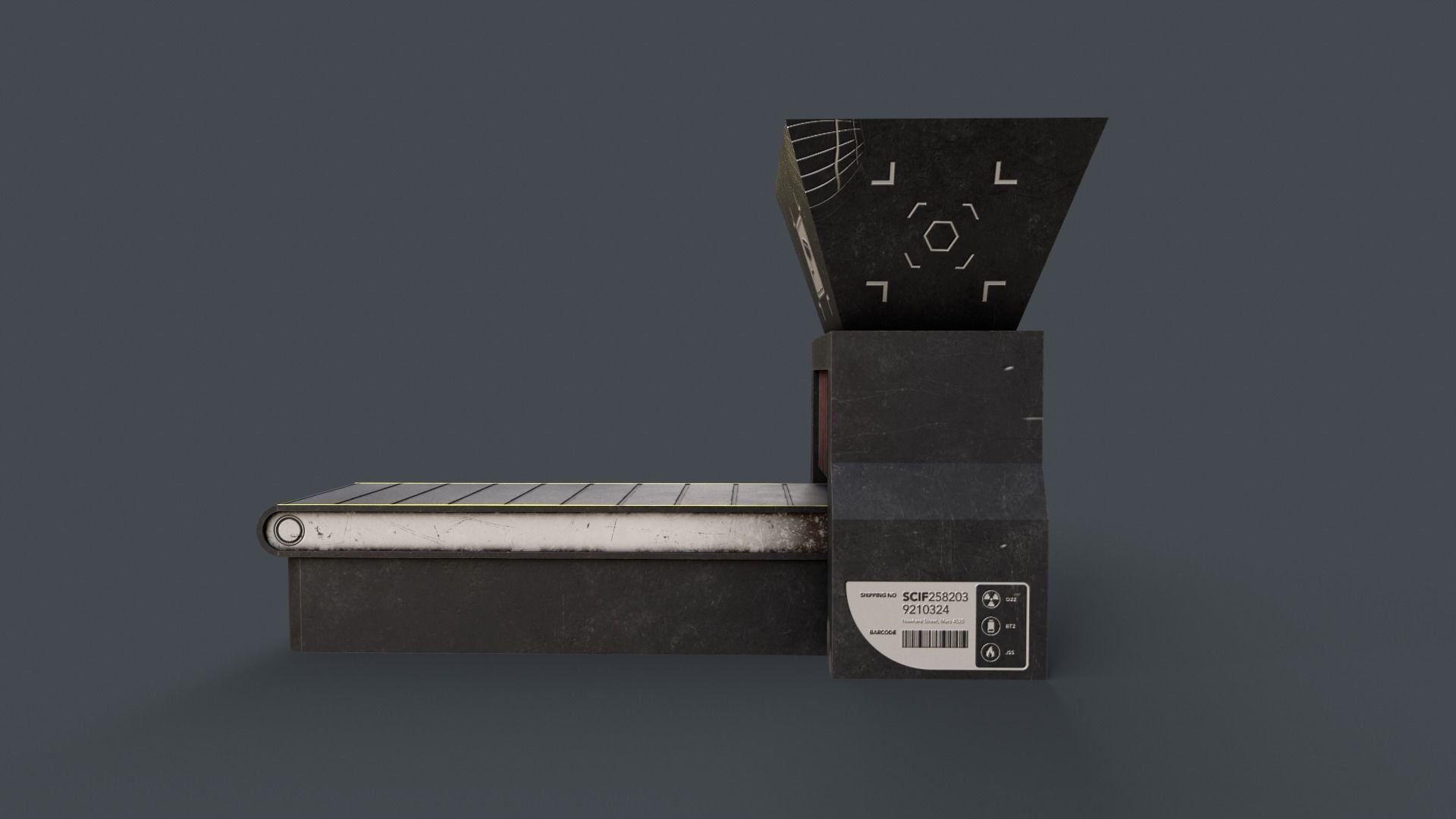 Production Line V5 Low-poly 3D model_2