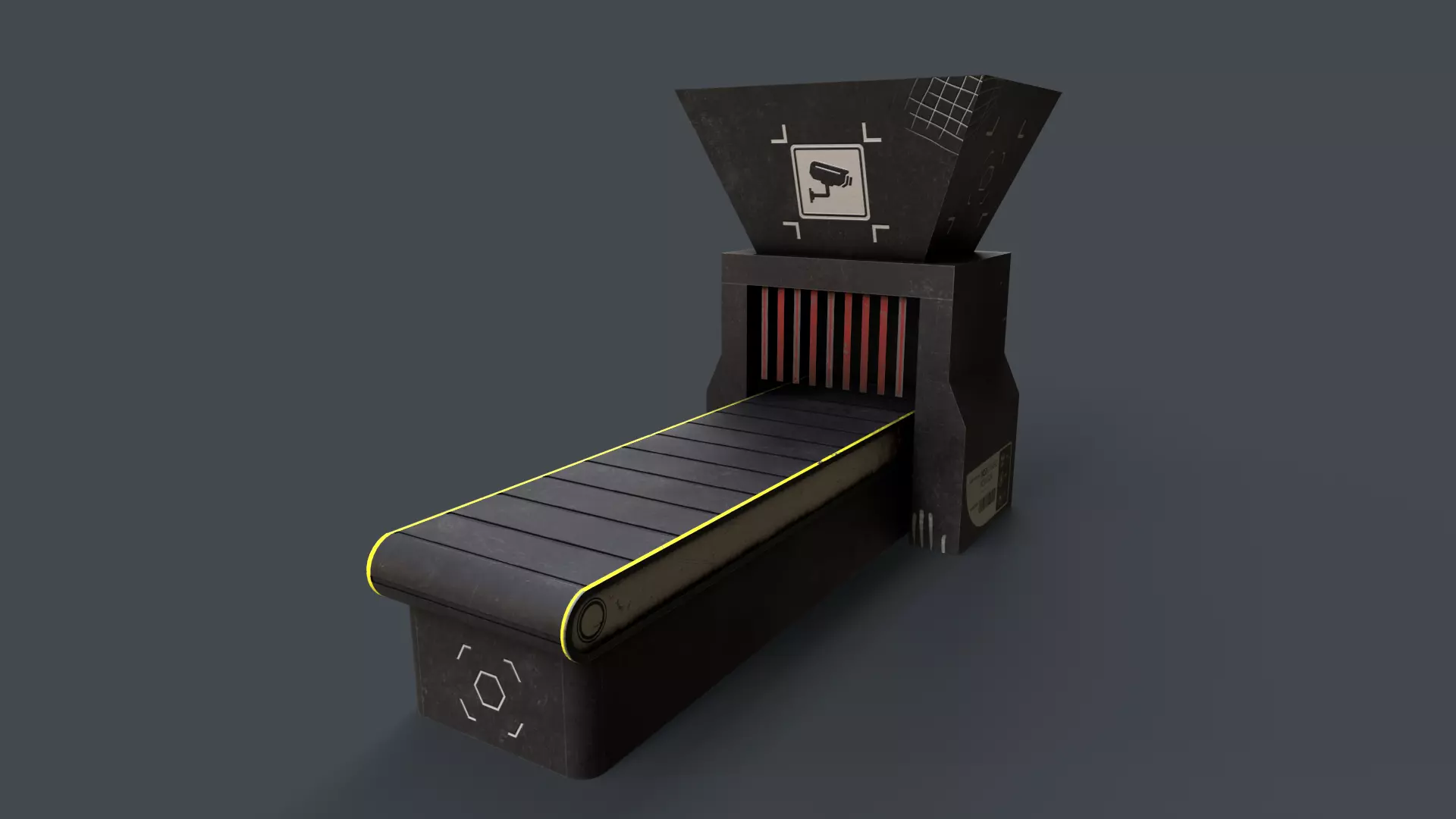 Production Line V5 Low-poly 3D model_0