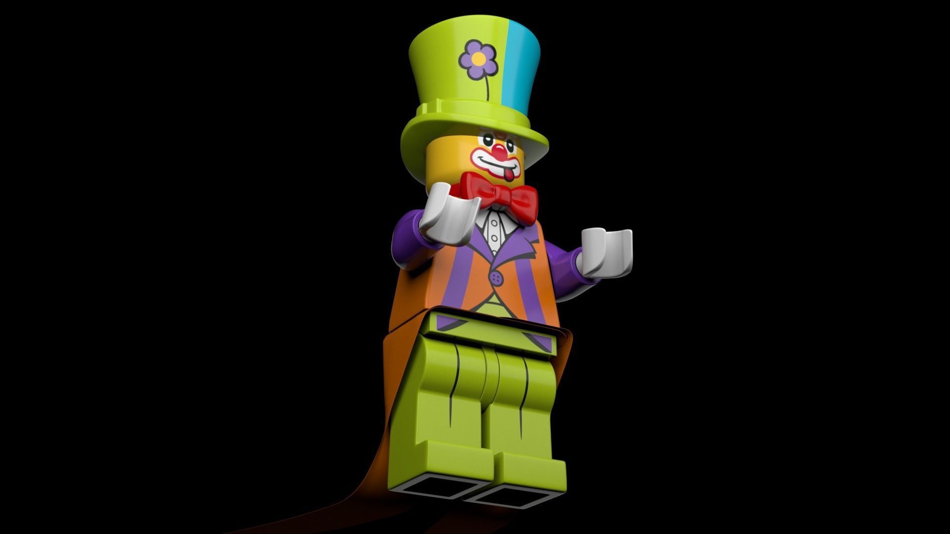 Lego Party Clown 3d Model Low-poly 3D model_6