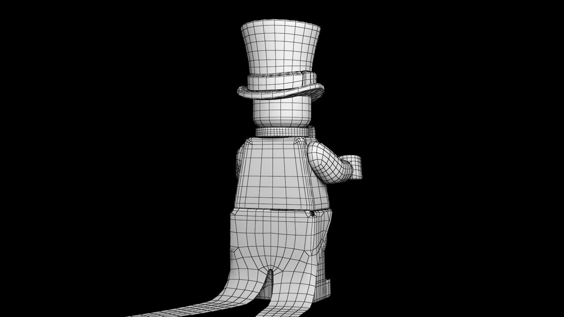 Lego Party Clown 3d Model Low-poly 3D model_21