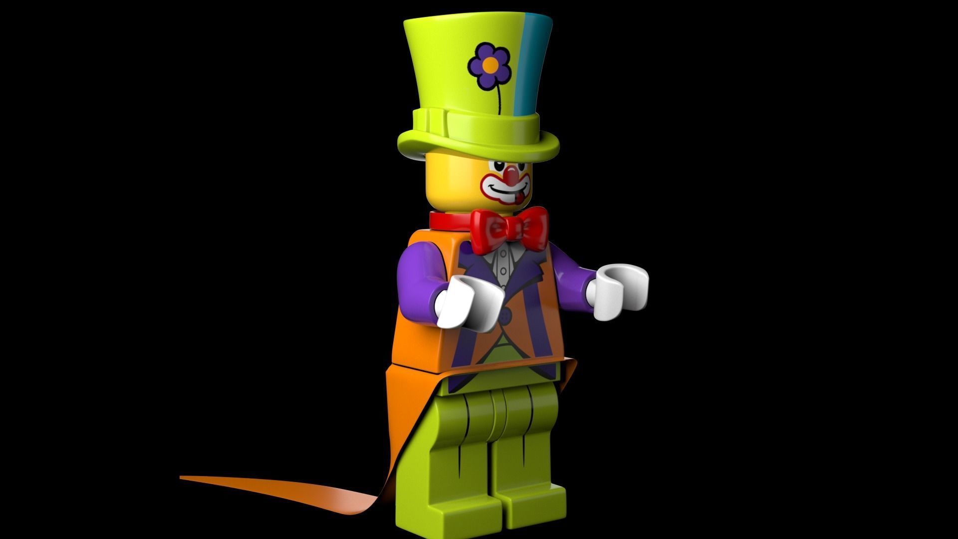 Lego Party Clown 3d Model Low-poly 3D model_8