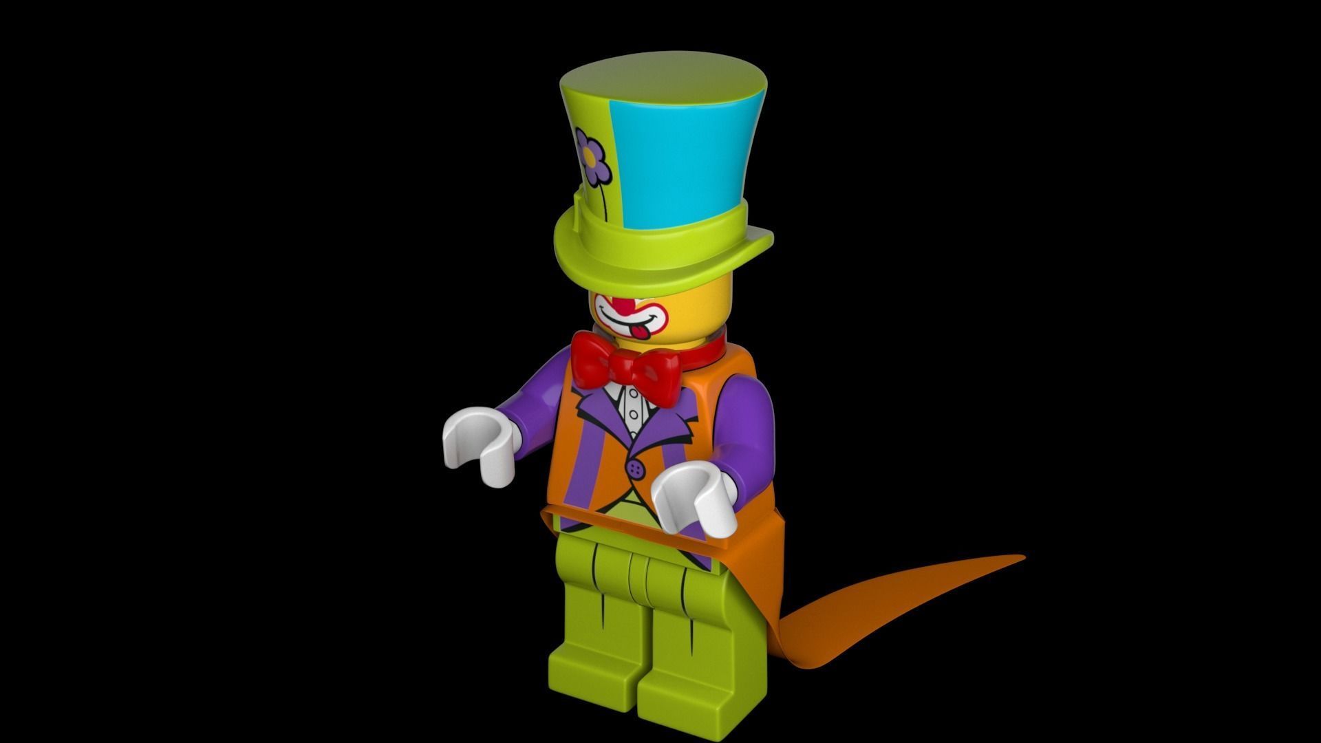 Lego Party Clown 3d Model Low-poly 3D model_5