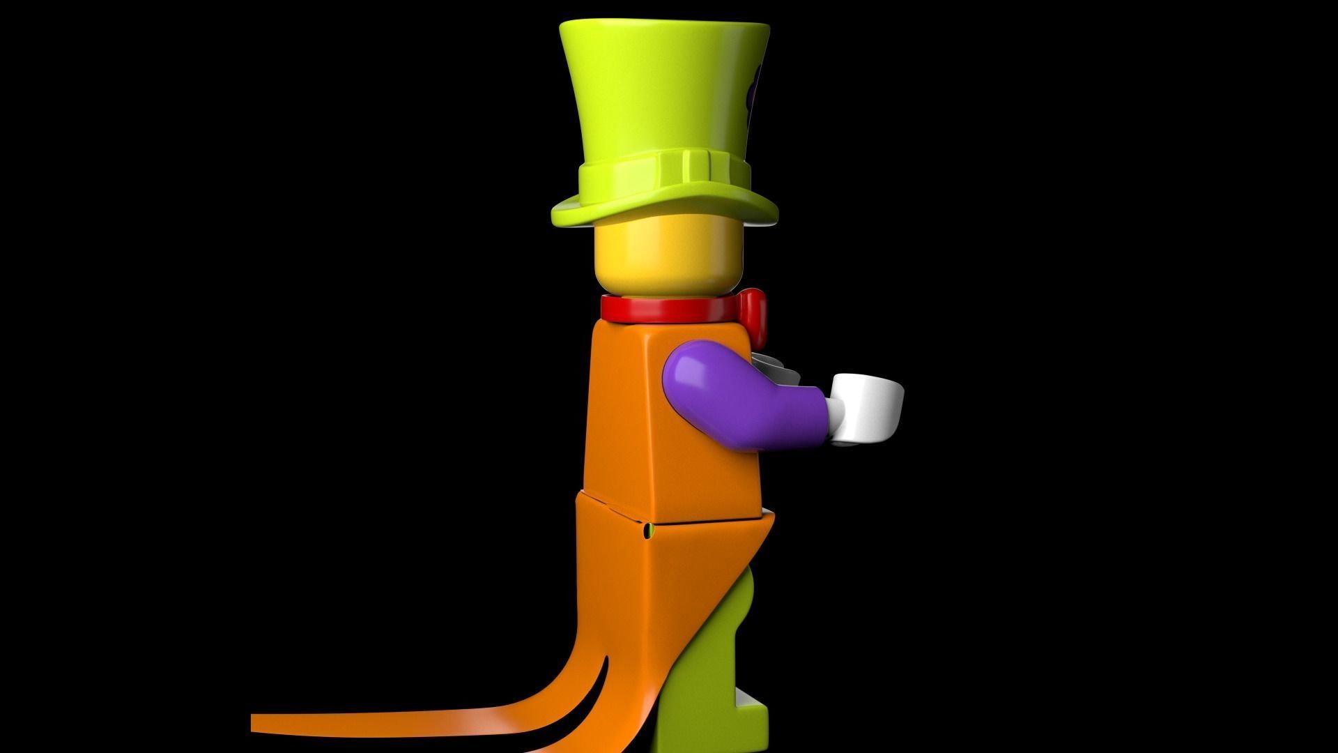 Lego Party Clown 3d Model Low-poly 3D model_10