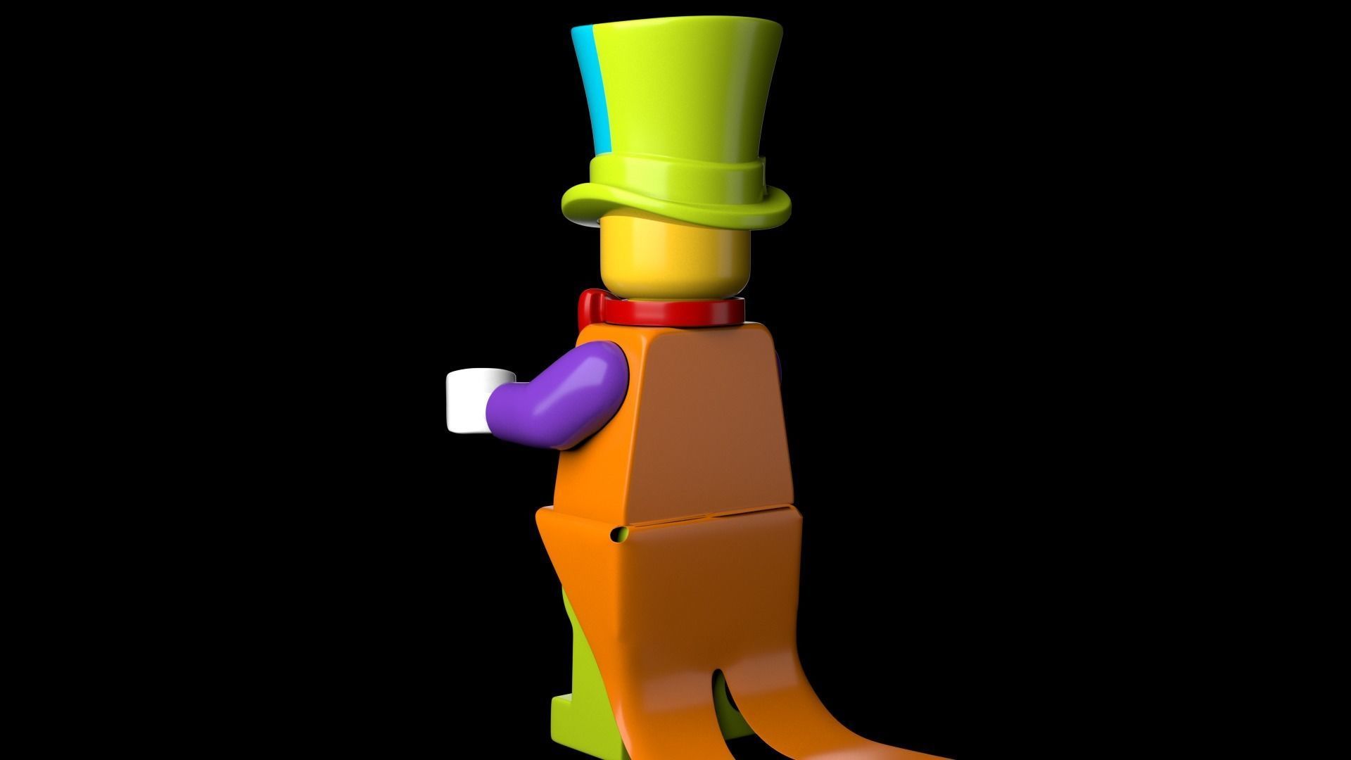 Lego Party Clown 3d Model Low-poly 3D model_13