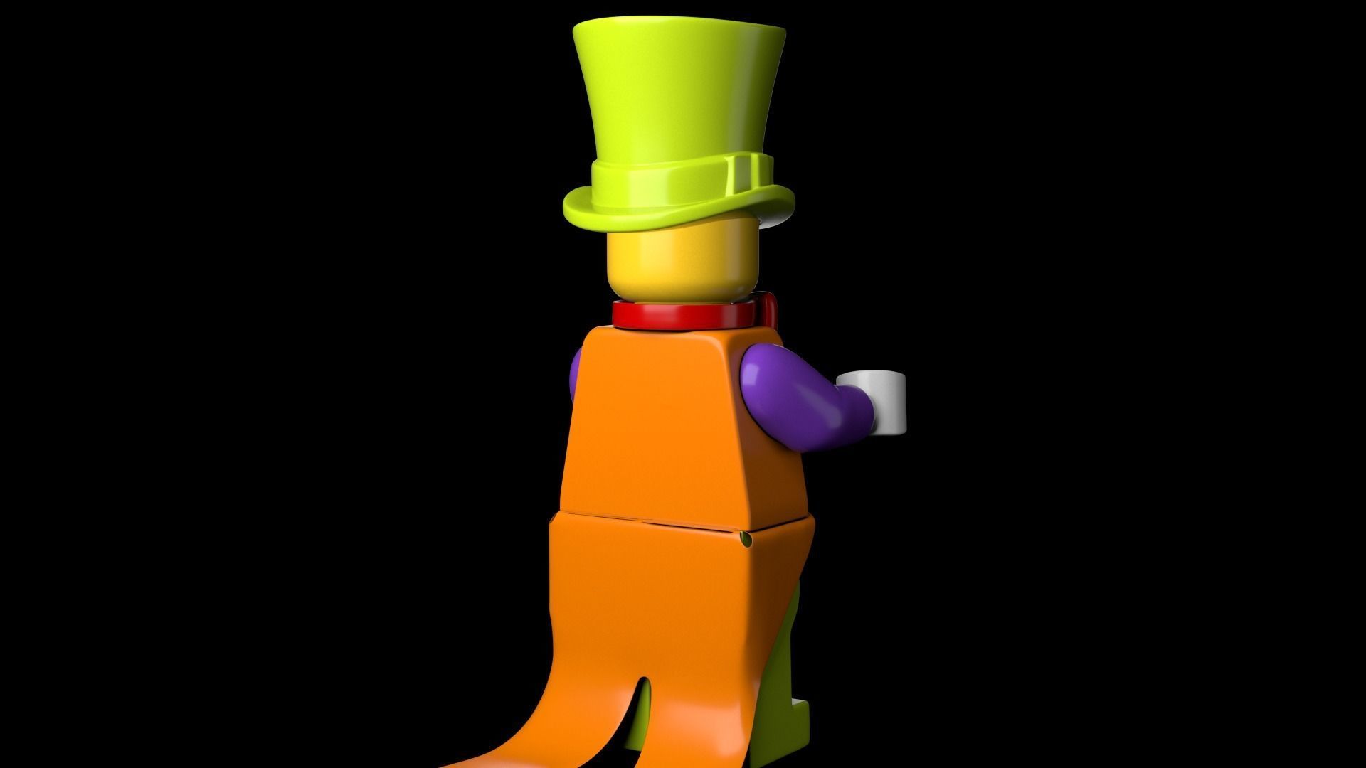Lego Party Clown 3d Model Low-poly 3D model_11
