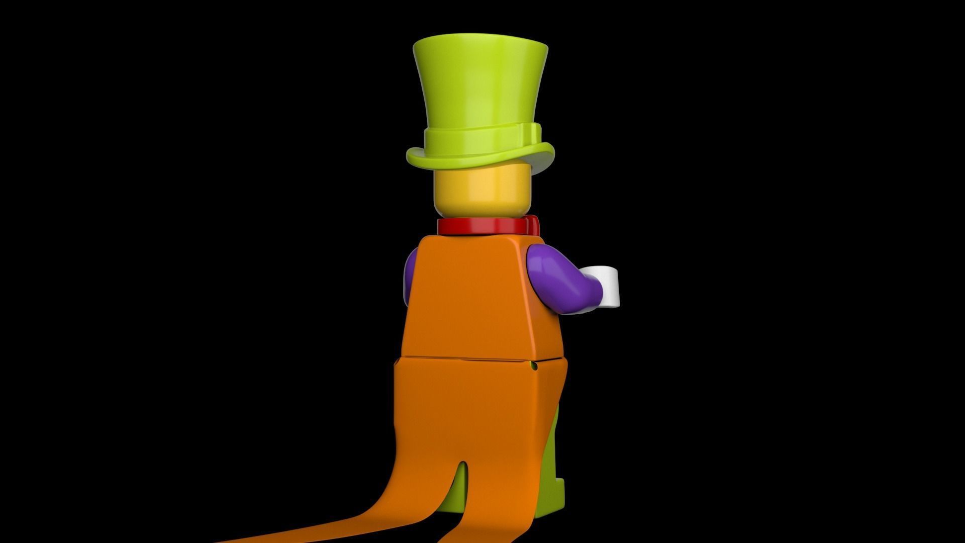 Lego Party Clown 3d Model Low-poly 3D model_3