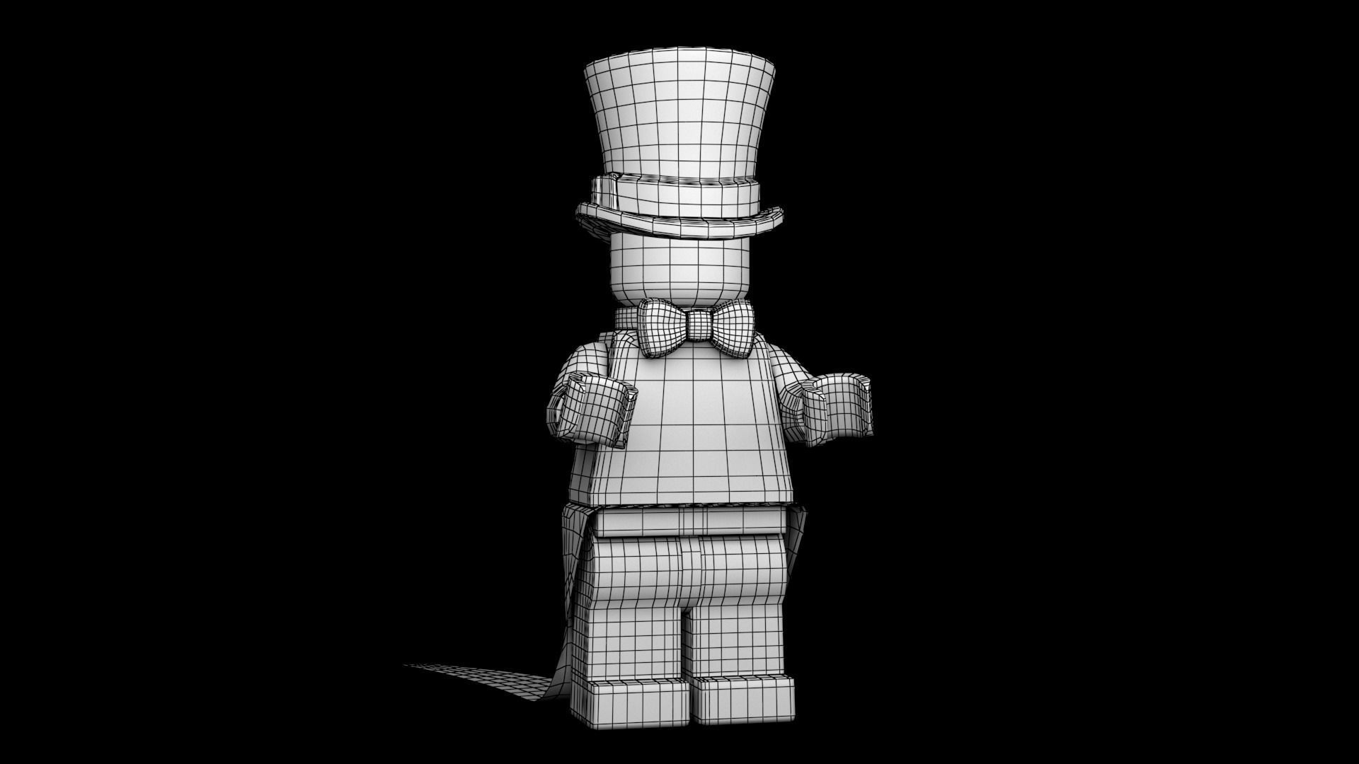 Lego Party Clown 3d Model Low-poly 3D model_18