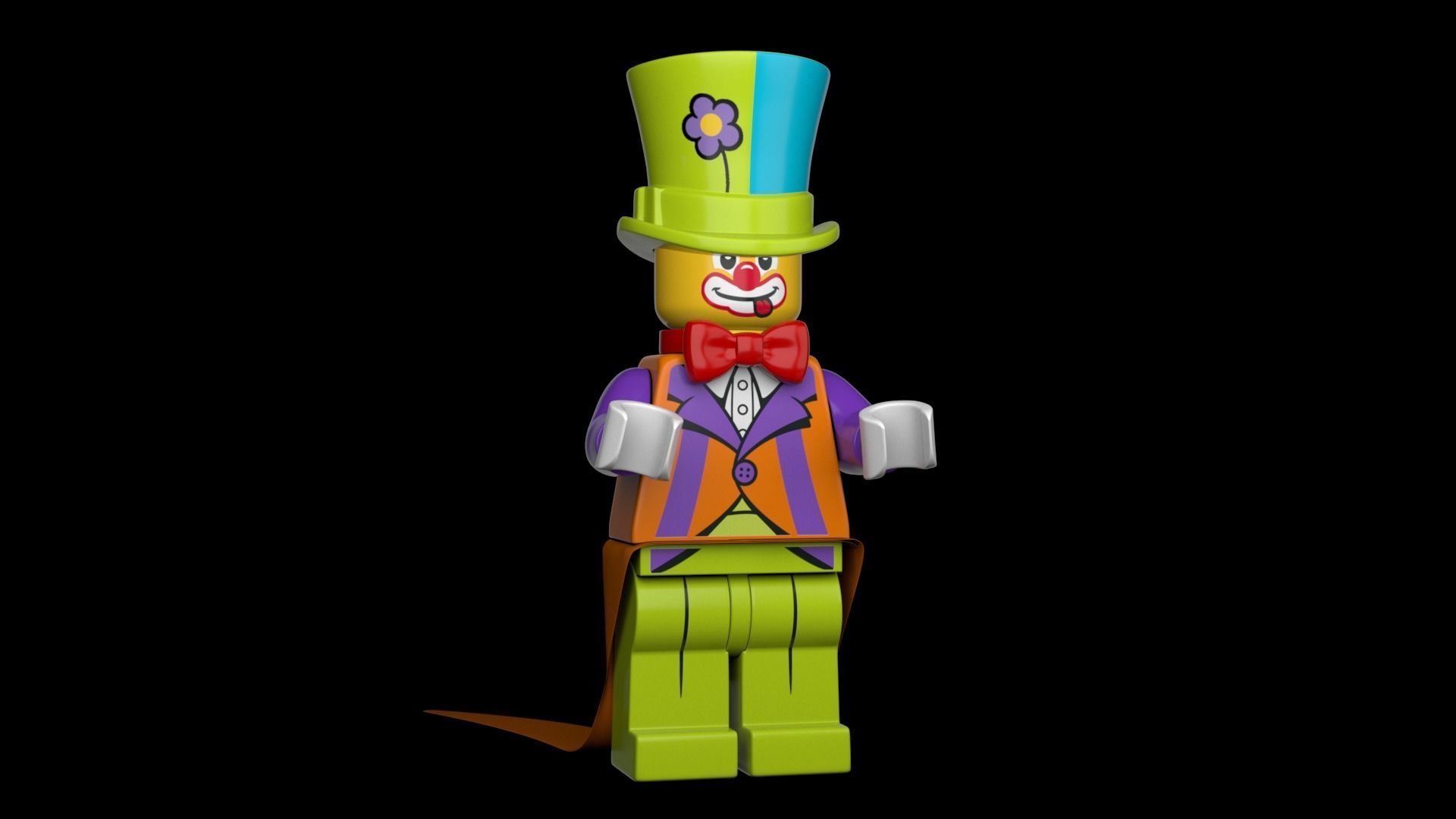 Lego Party Clown 3d Model Low-poly 3D model_1