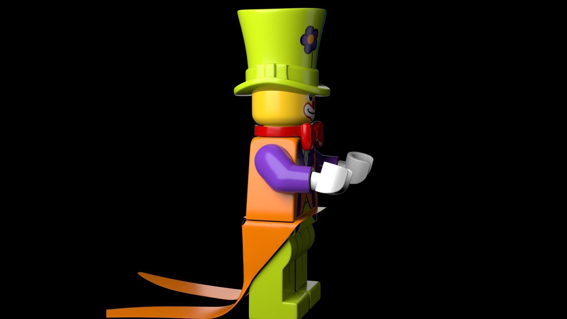 Lego Party Clown 3d Model Low-poly 3D model_9