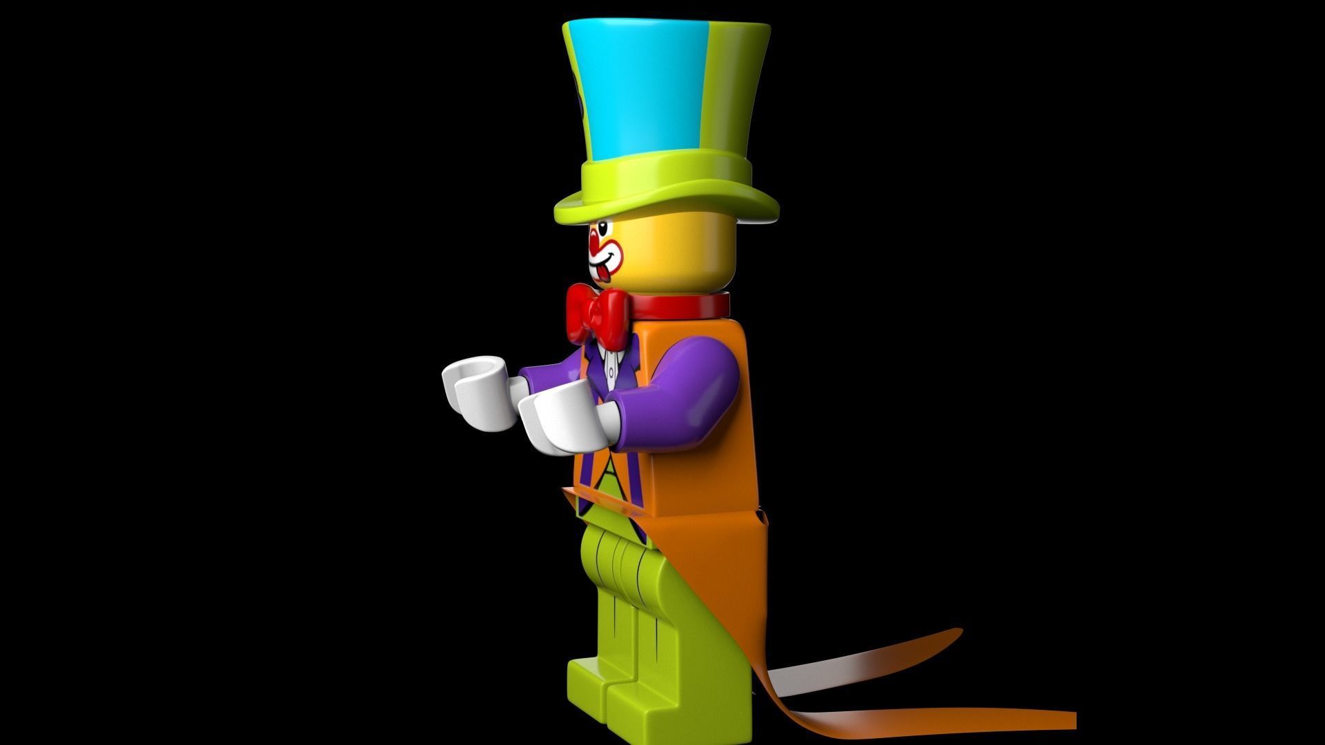 Lego Party Clown 3d Model Low-poly 3D model_15