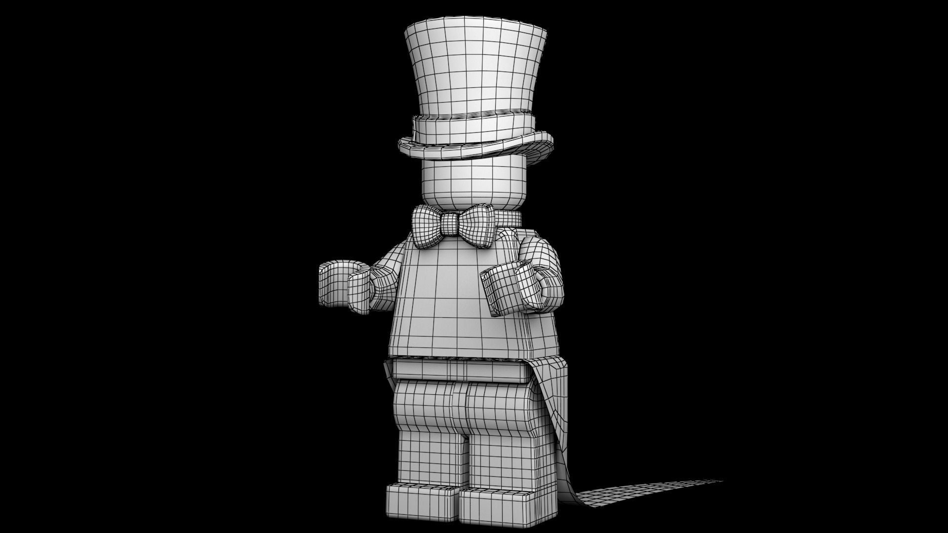 Lego Party Clown 3d Model Low-poly 3D model_19