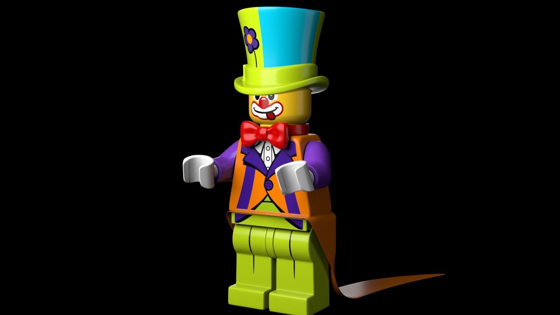 Lego Party Clown 3d Model Low-poly 3D model_16