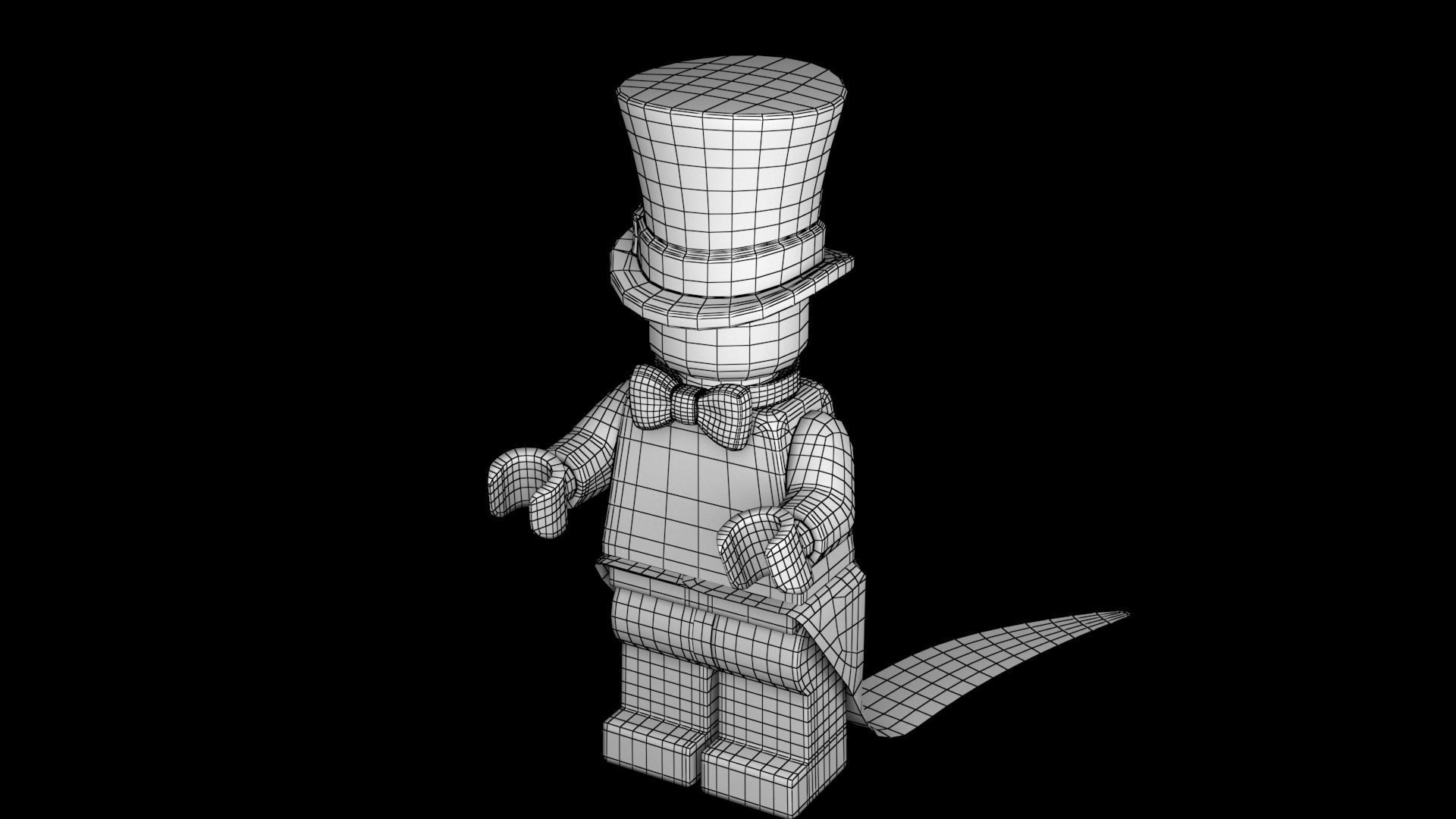 Lego Party Clown 3d Model Low-poly 3D model_20