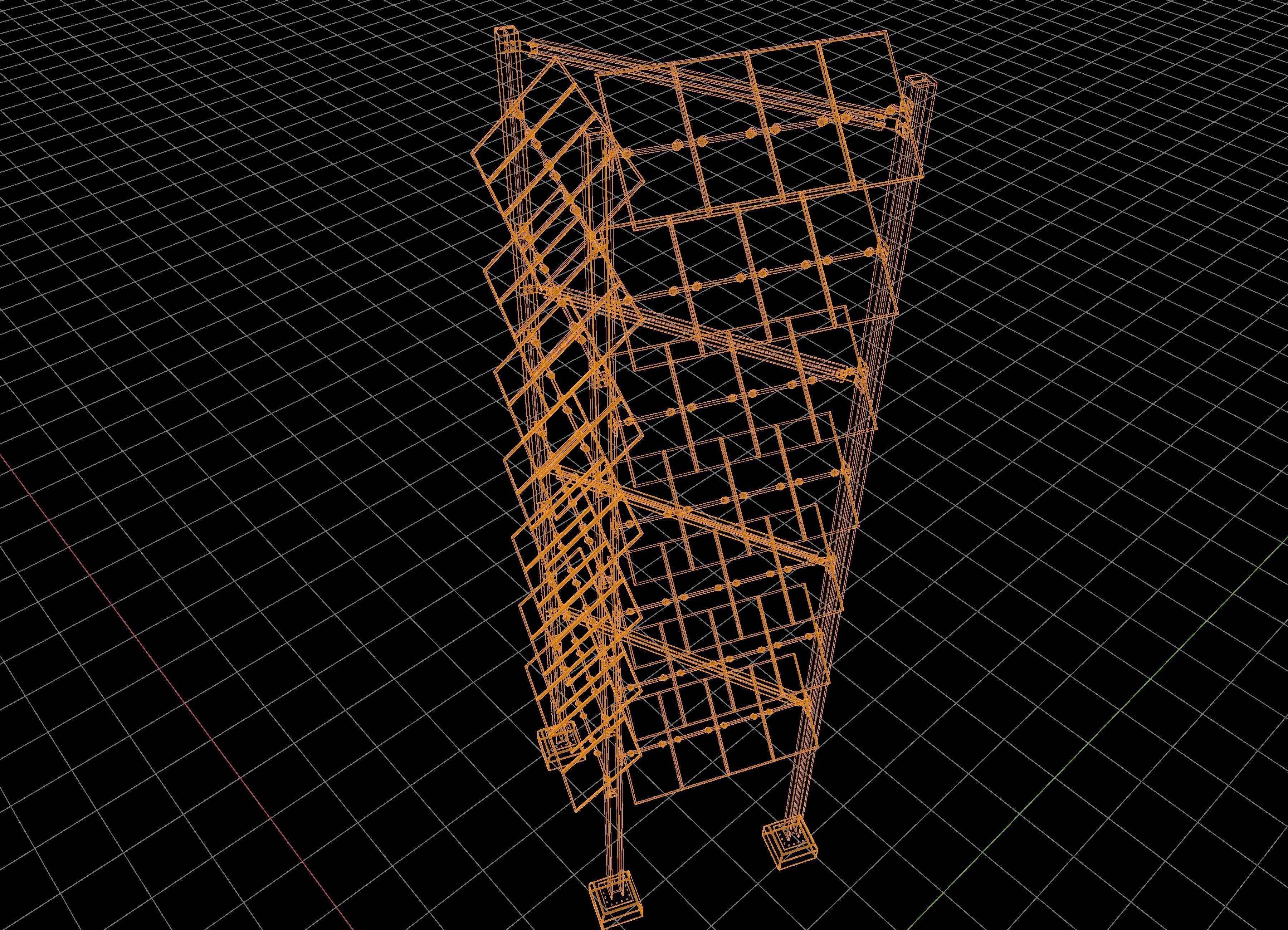 Solar tower version 1 Low-poly 3D model_14