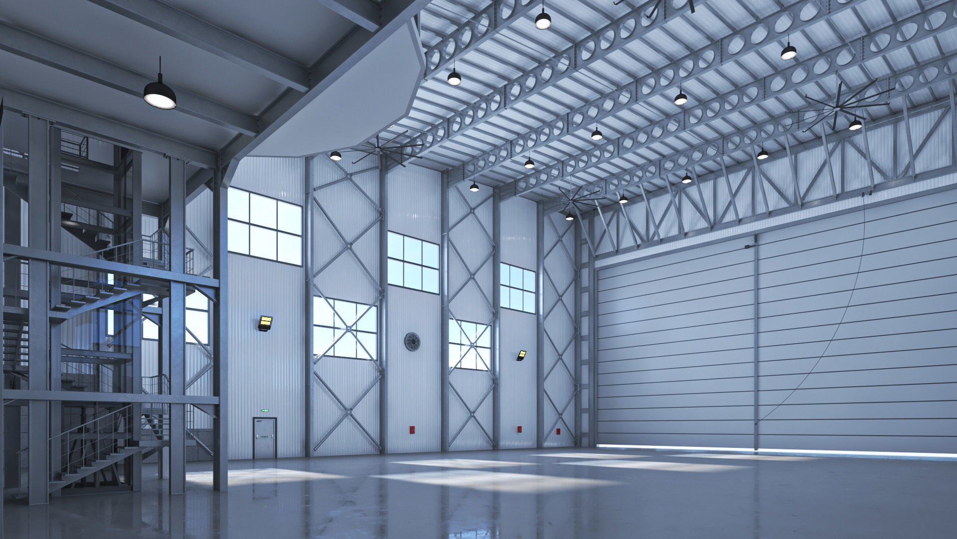 Hangar Exterior-Interior 2 3D model_14