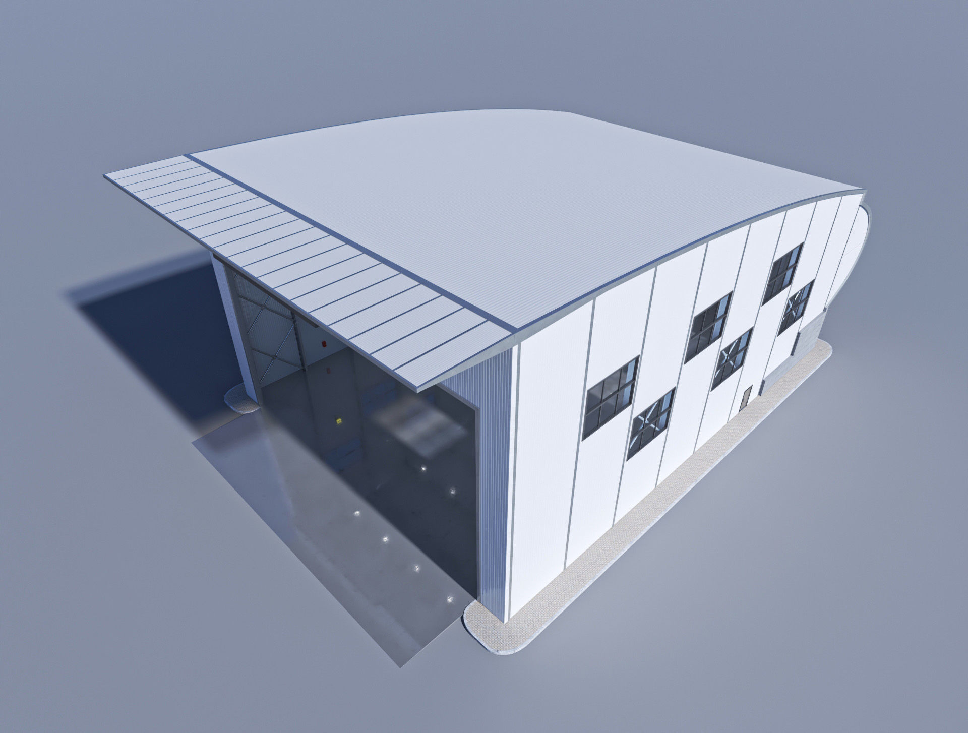 Hangar Exterior-Interior 2 3D model_21