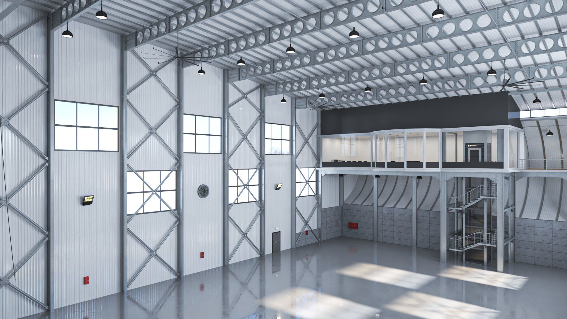 Hangar Exterior-Interior 2 3D model_18
