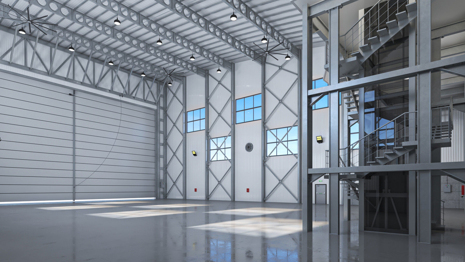 Hangar Exterior-Interior 2 3D model_12