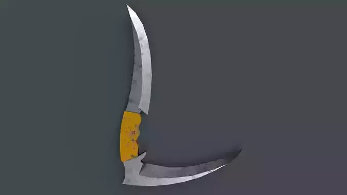 Knife sword with letter j