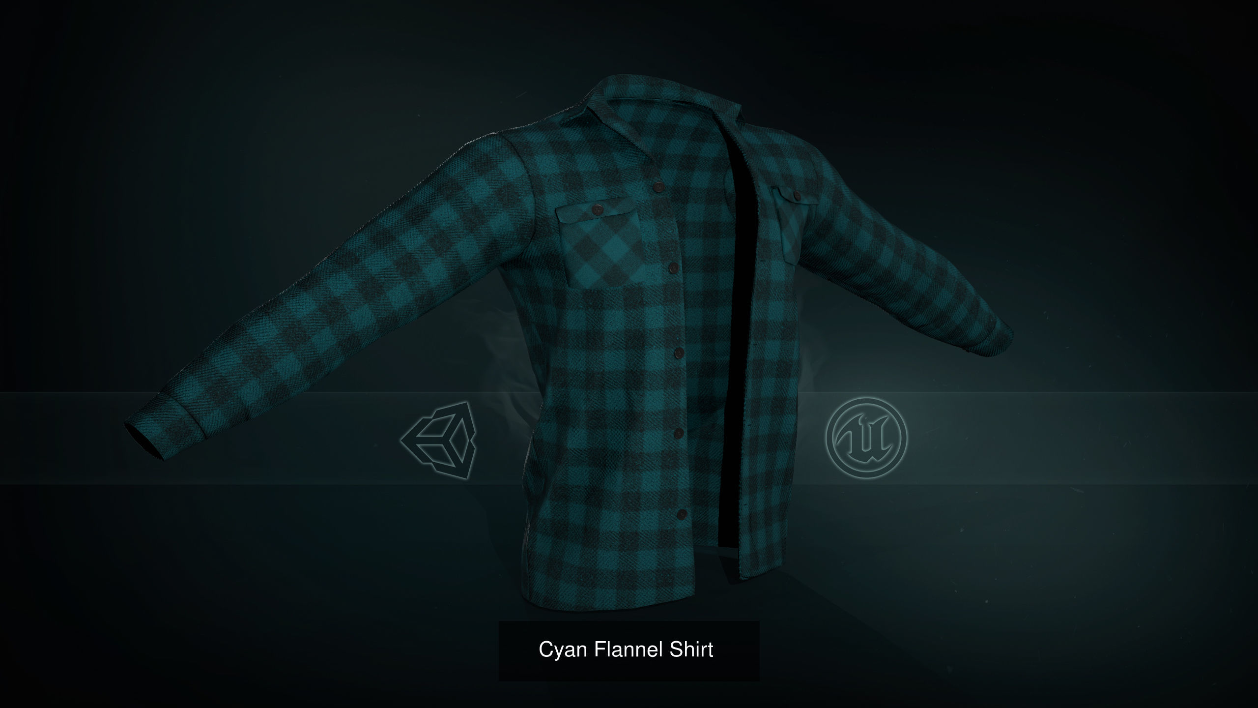 10 Flannel Shirt 3D Model Collection_4