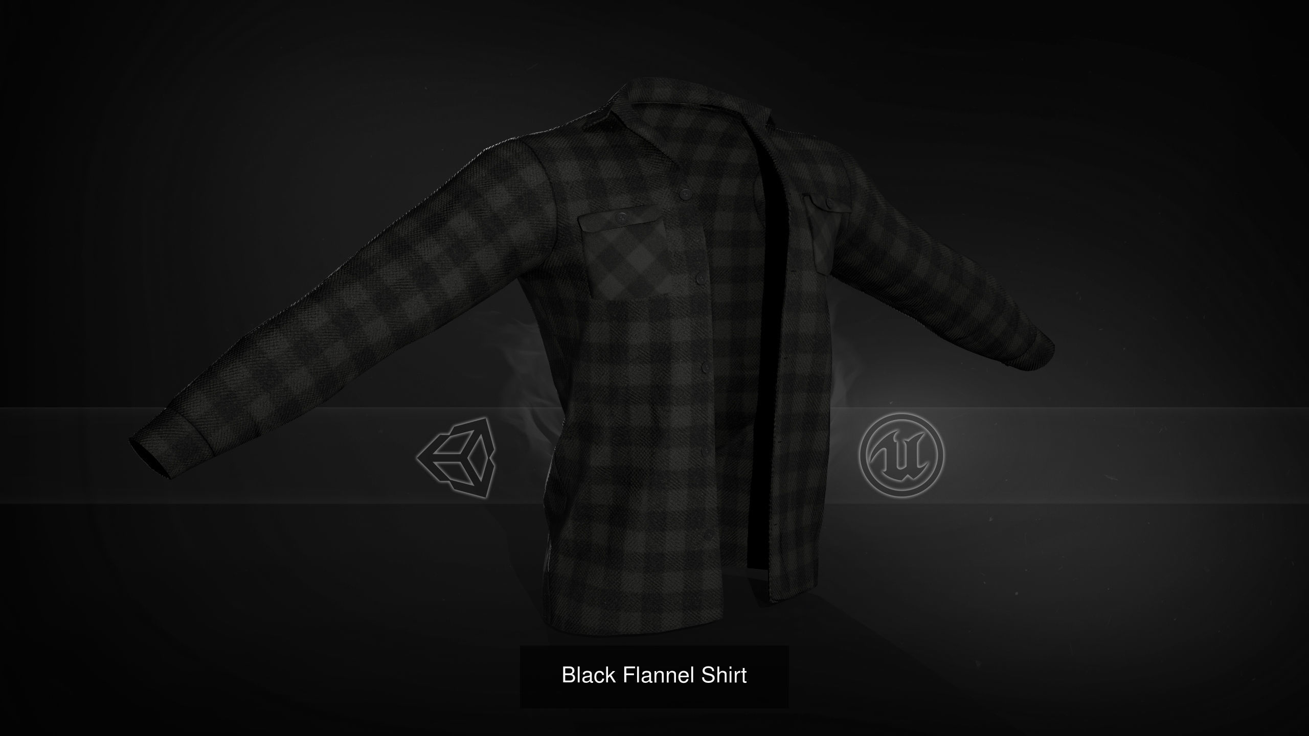 10 Flannel Shirt 3D Model Collection_5