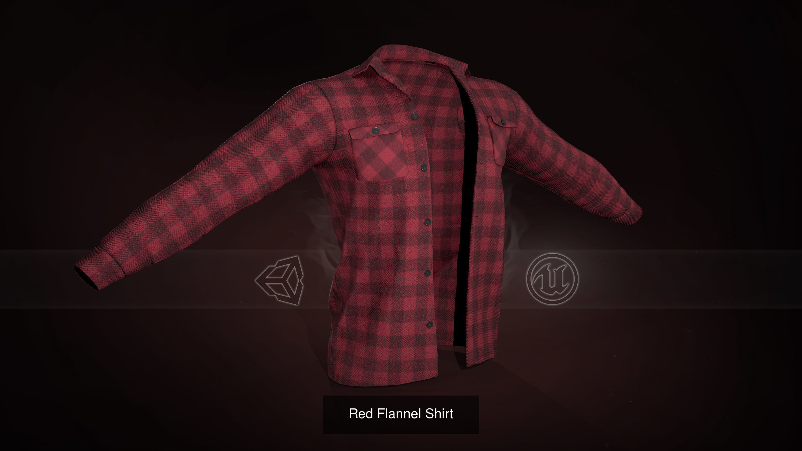 10 Flannel Shirt 3D Model Collection_1