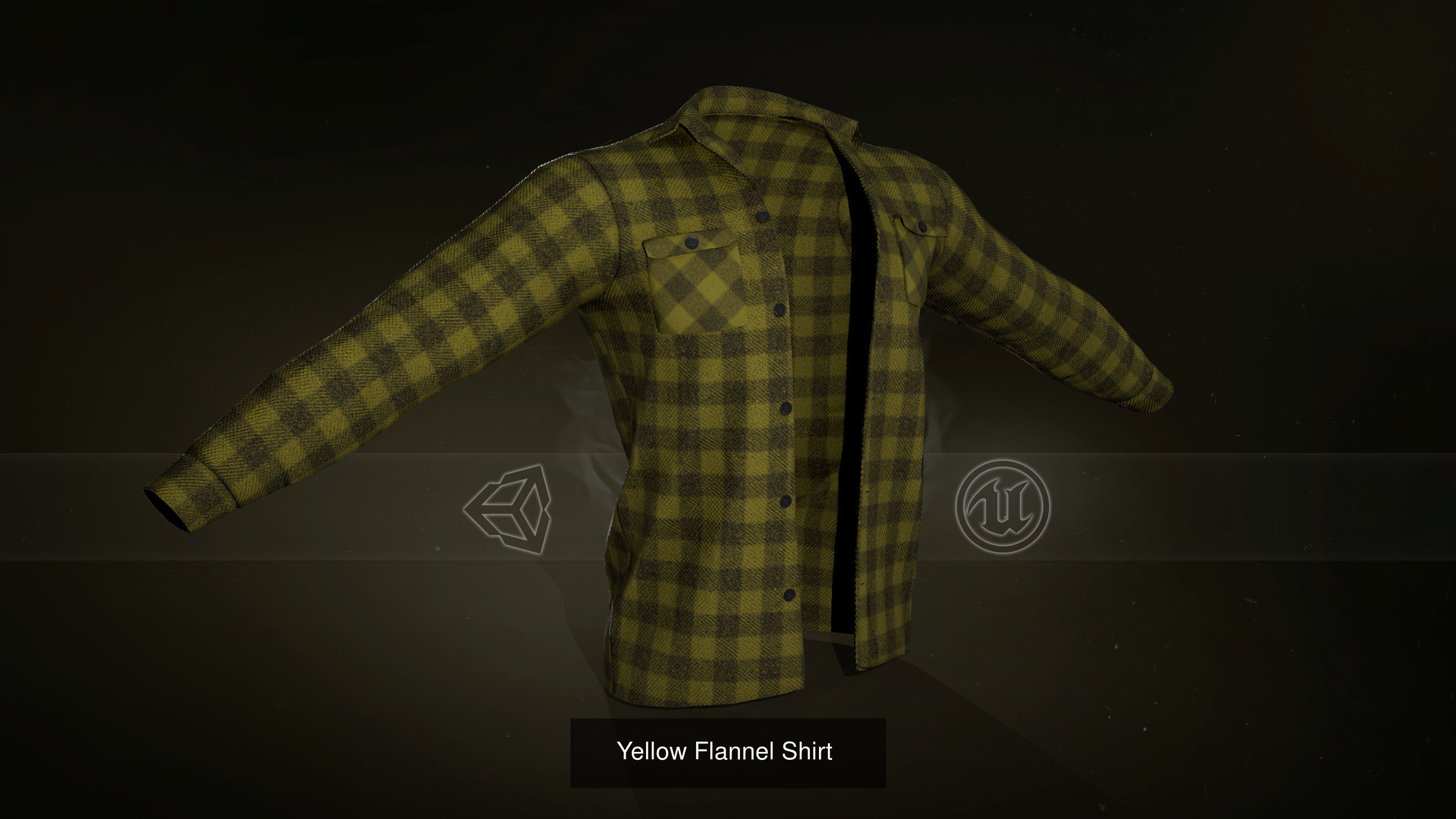10 Flannel Shirt 3D Model Collection_6