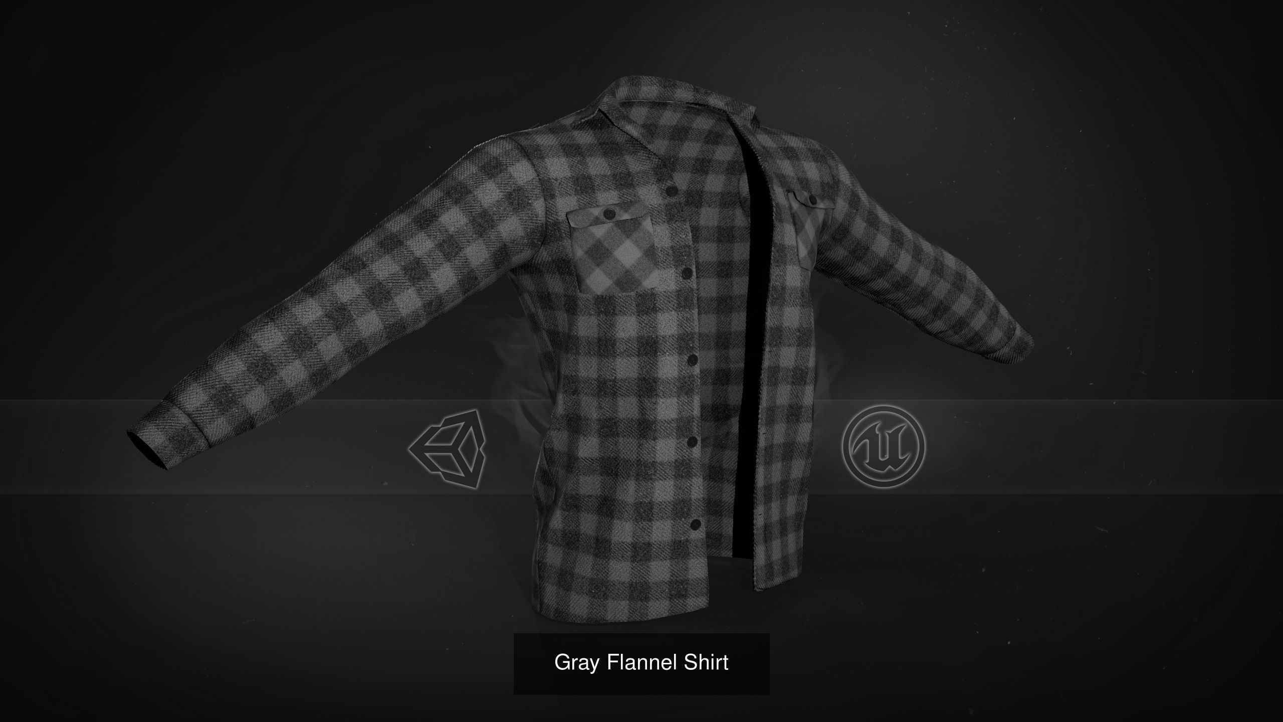 10 Flannel Shirt 3D Model Collection_10