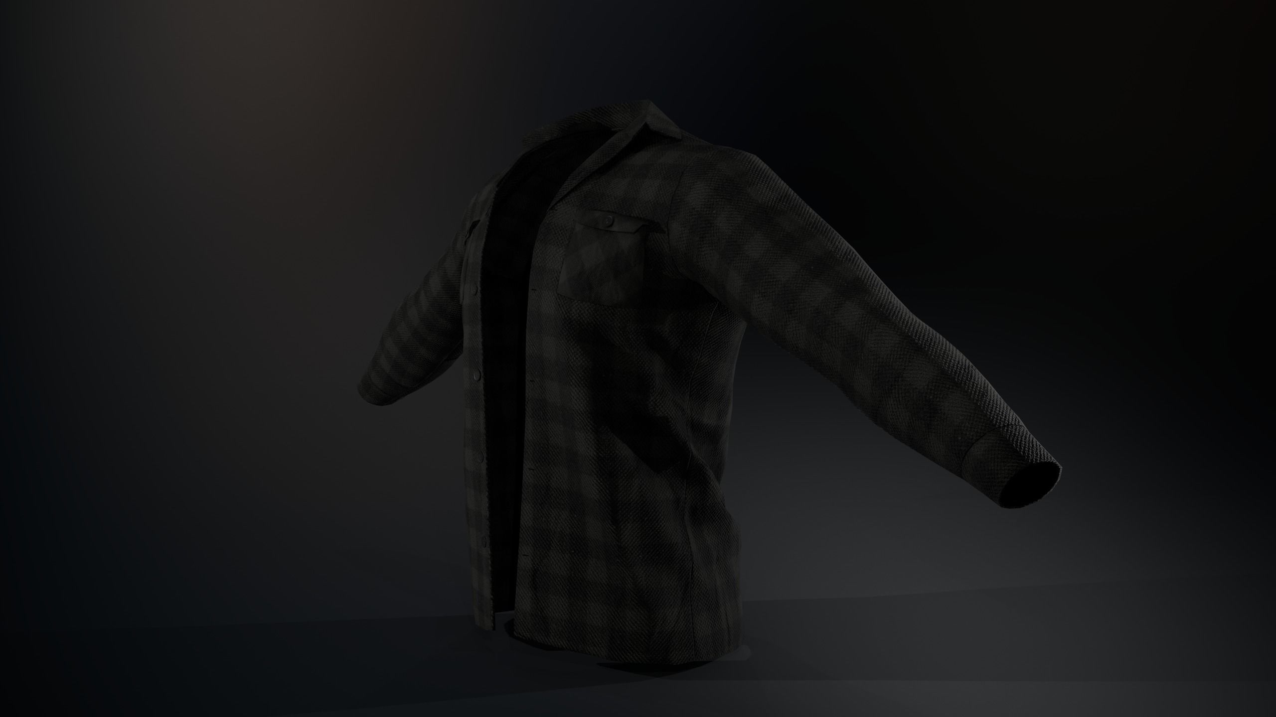 10 Flannel Shirt 3D Model Collection_11